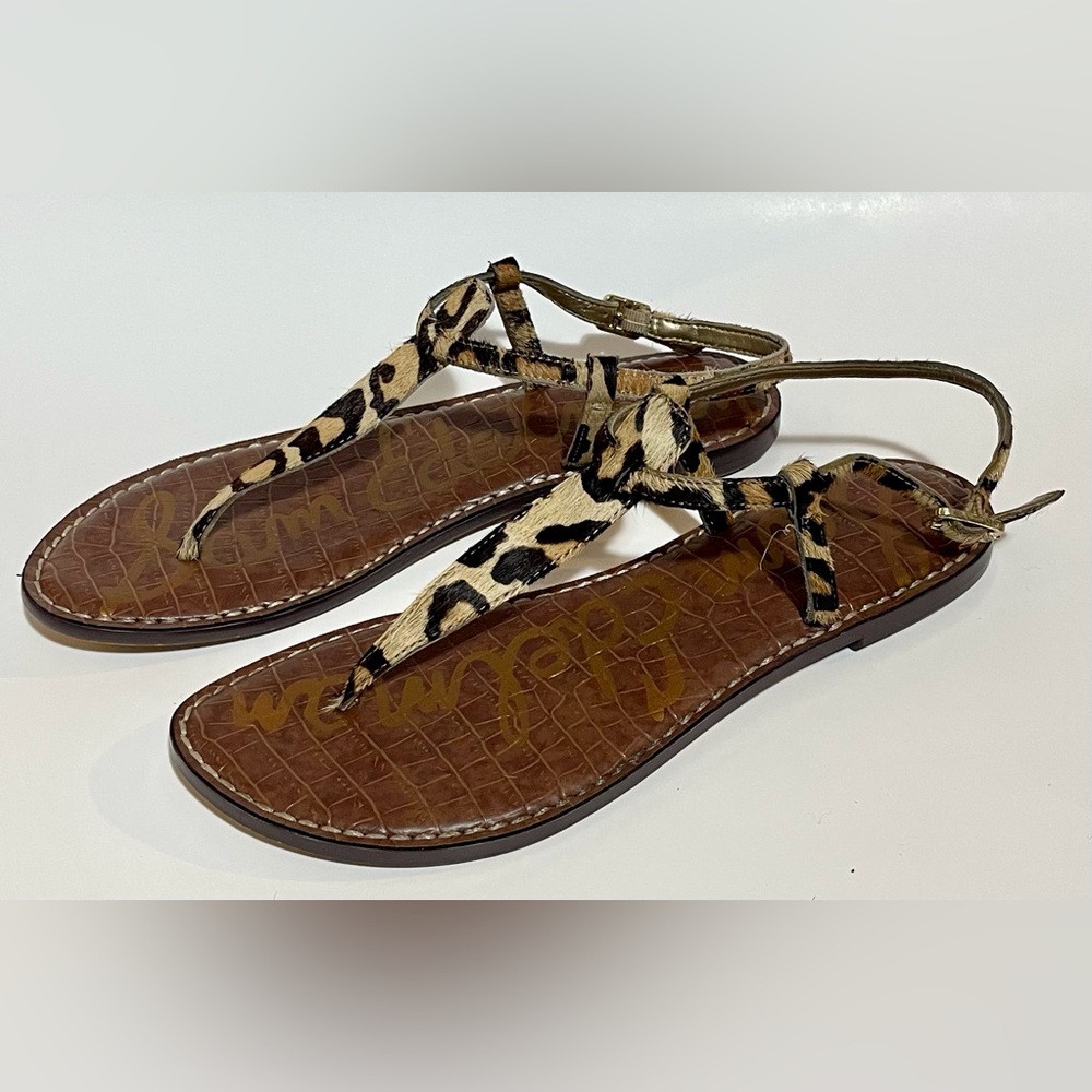 Sam Edelman Animal Print Thong Sandals